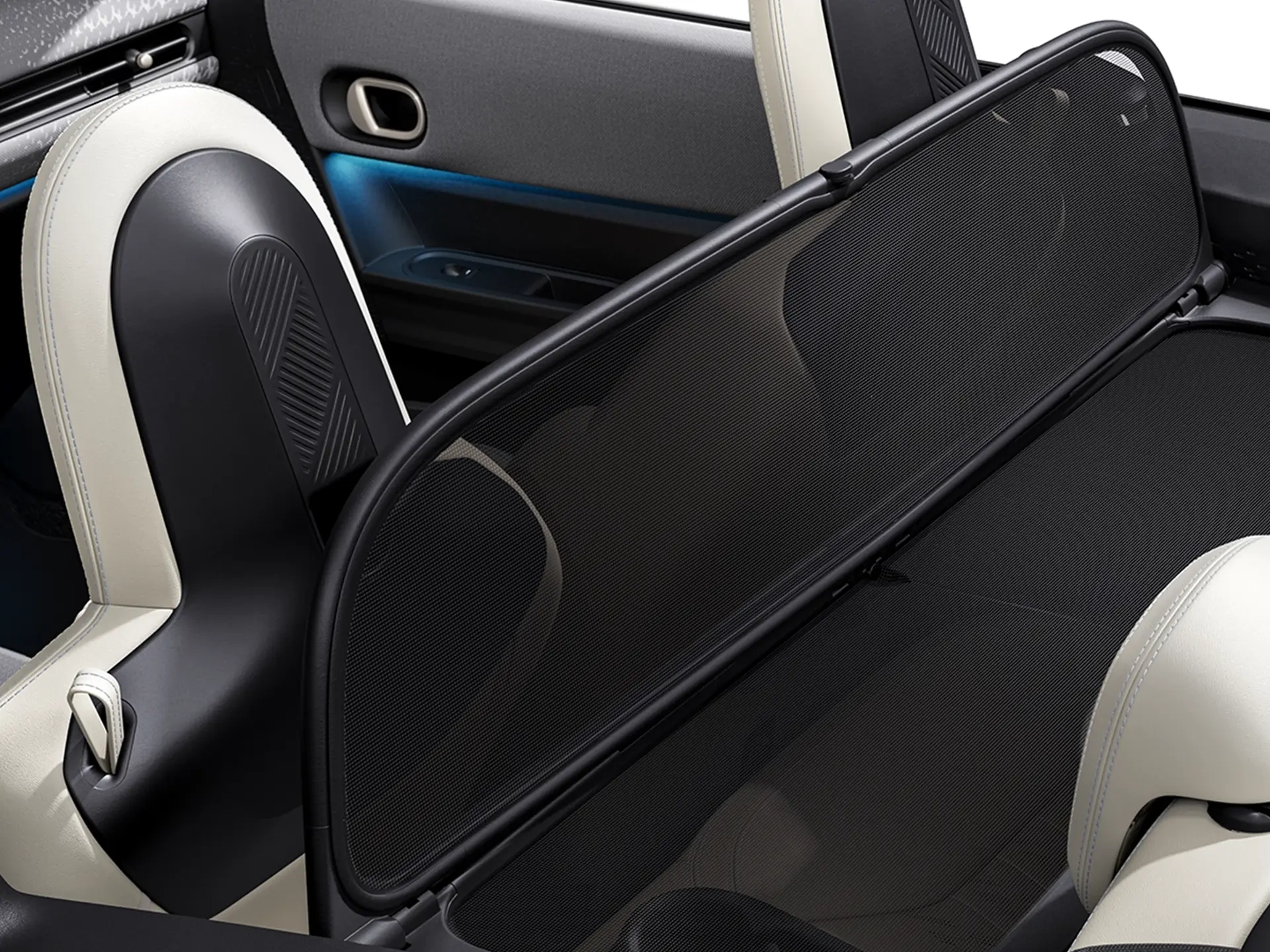 MINI Cooper Cabrio - experiencia de conducción - parabrisas y deflector de viento